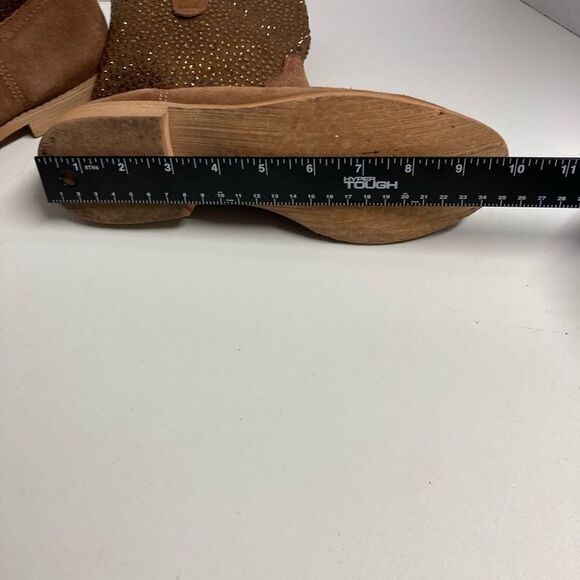 NAUGHTY MONKEY, Women’s Studded Suede Cowboy Boots, Size 7.5 - Picture 6 of 12